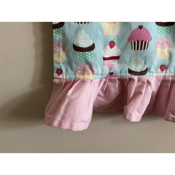 William Sonoma KIDS pink blue Cupcake Baking apron - Picture 4 of 8